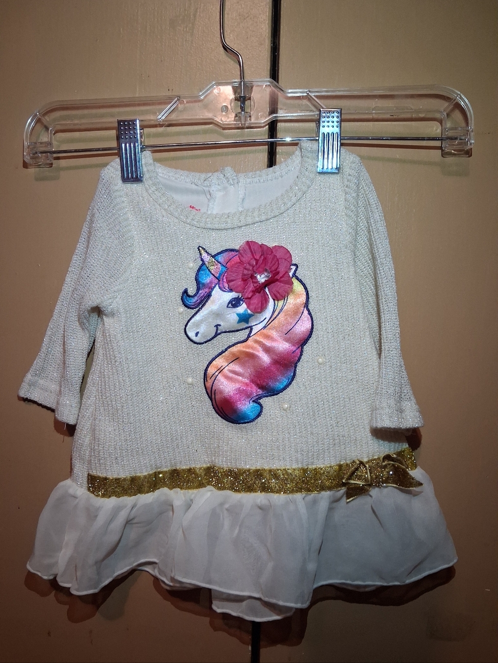Nannette 12 Months Unicorn Dress